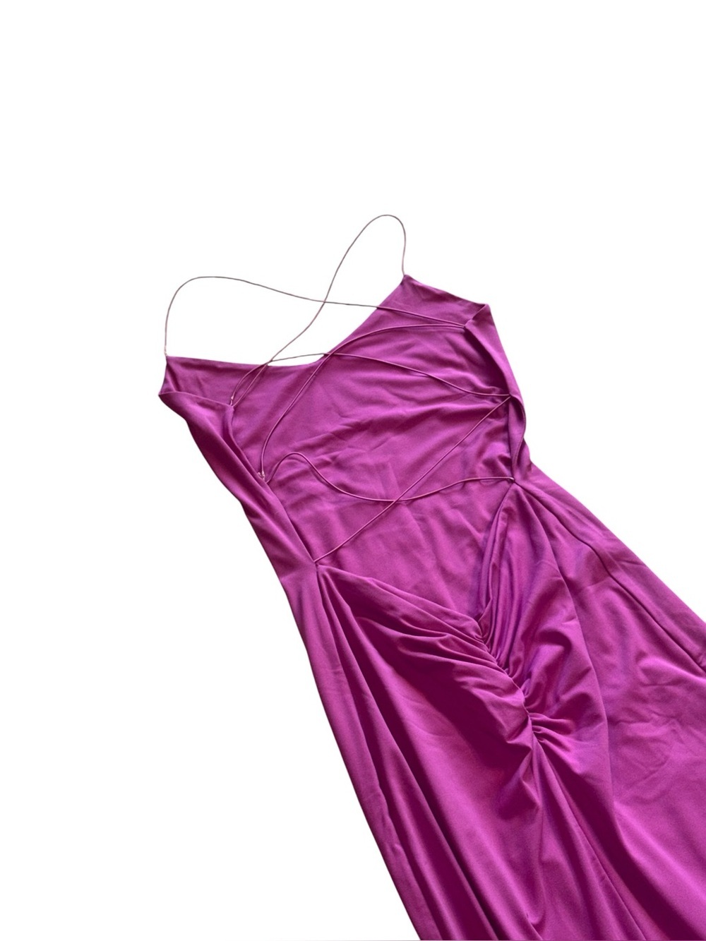 MESHKI women’s purple bodycon Sabine Backless Maxi Dress size x small - Picture 6 of 9